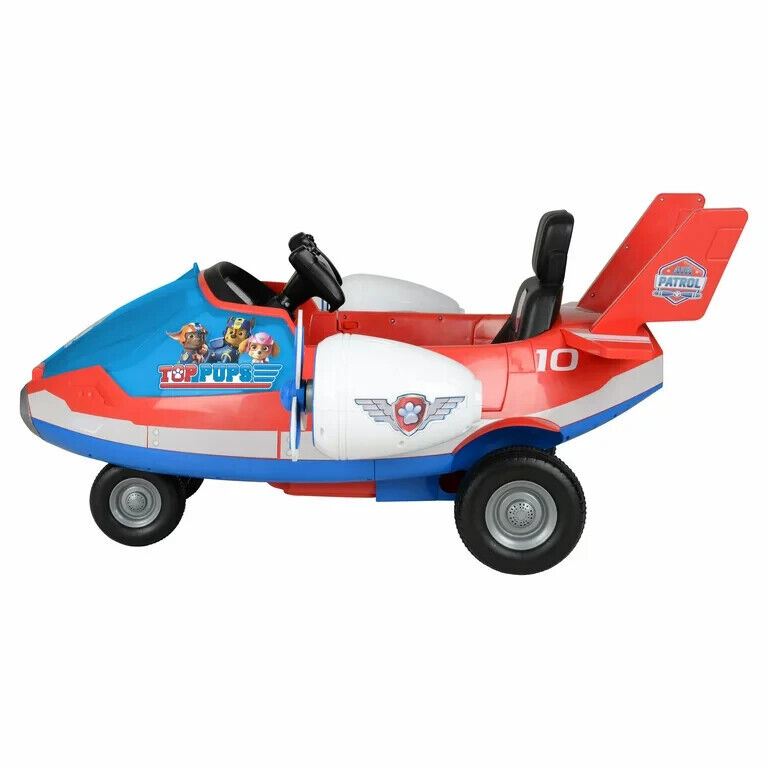 Spinning LED Propellers Ride-On with Storage and Engine Sounds - Paw Patrol Marshall 12V