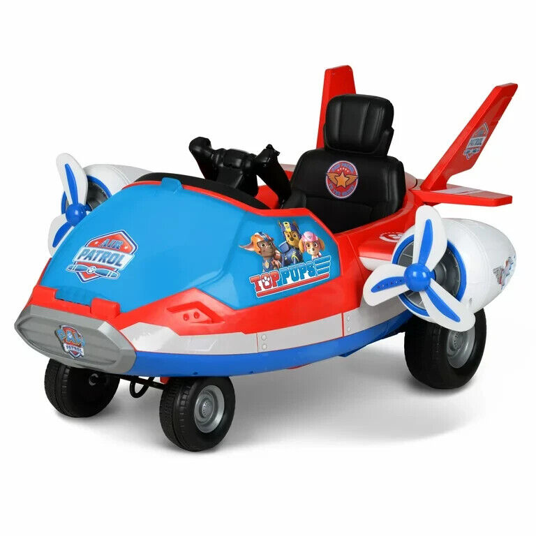 Spinning LED Propellers Ride-On with Storage and Engine Sounds - Paw Patrol Marshall 12V