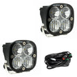 Squadron Pro Black LED Auxiliary Light Pod Pair Driving/Combo Clear Baja Designs