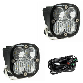 Squadron Pro Black LED Auxiliary Light Pod Pair Driving/Combo Clear Baja Designs