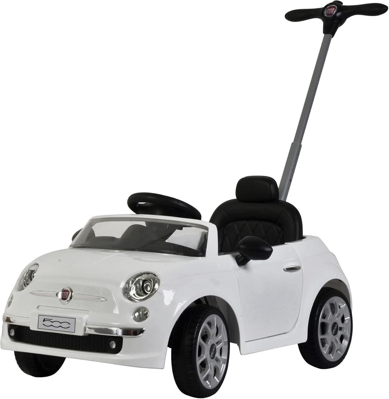 Fiat 500 Push Car with LED Lights and Music for Toddler Play