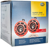 Red 12V High and Low Frequency Super Tone Horn Set