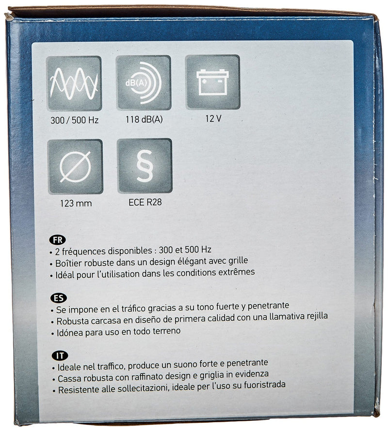 Red 12V High and Low Frequency Super Tone Horn Set