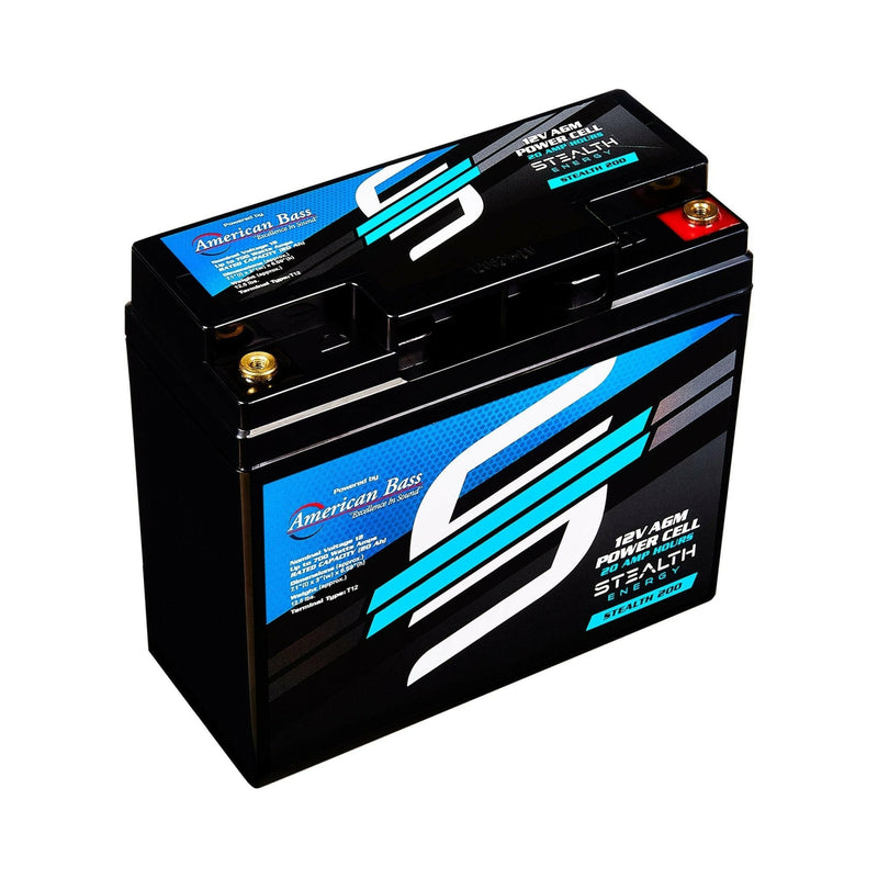 ST-200 American Bass Audio Stealth 200 | 20Ah AGM Battery | Maintenance-Free, Sealed Power for Car Audio & More