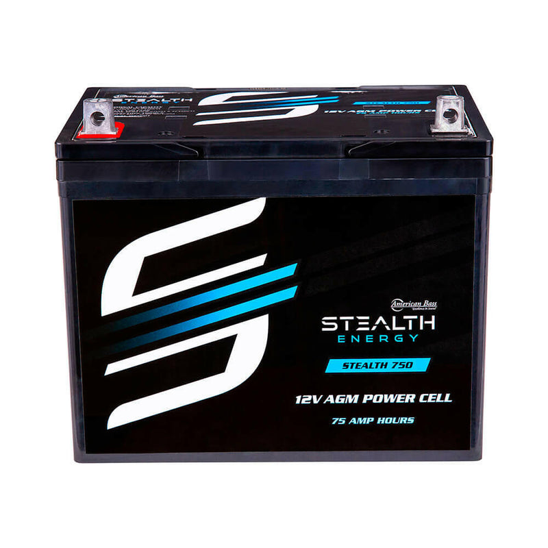 ST-750 American Bass Audio Stealth 750 | 75Ah AGM Battery | Maintenance-Free, Sealed Power for Car Audio & More