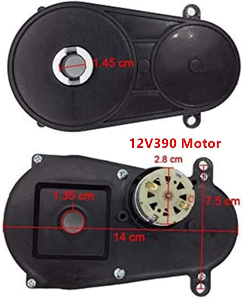 12V RS-390 Steering Gearbox Motor for Remote Control Ride-On Vehicles