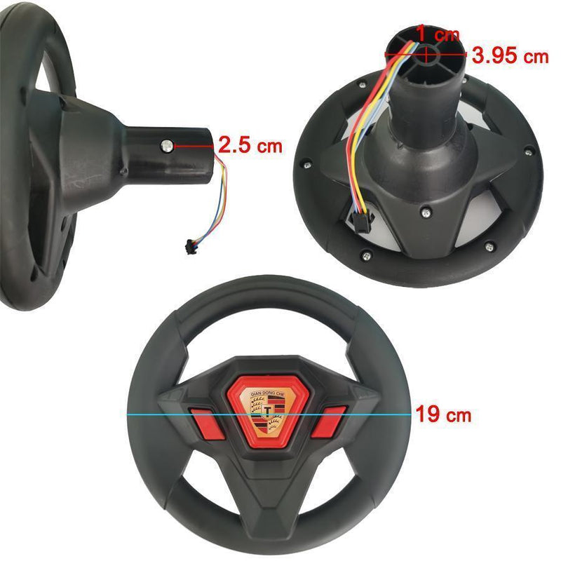 Kids Electric Car Steering Wheel for HC 8188 Karting Toy