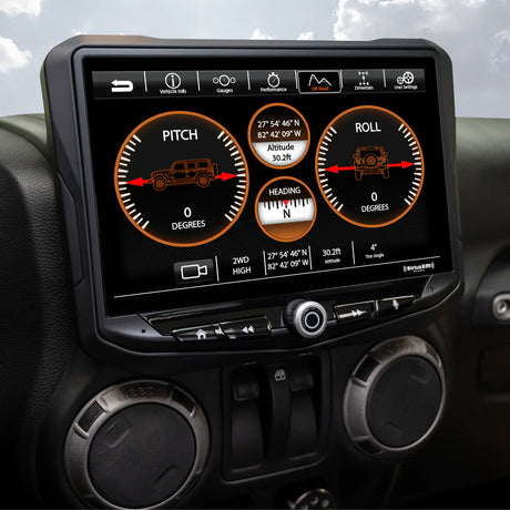 Stinger HEIGH10 10" Radio Fully Integrated Kit I Off Road Mode I '11-'18 Jeep JK Wranglers