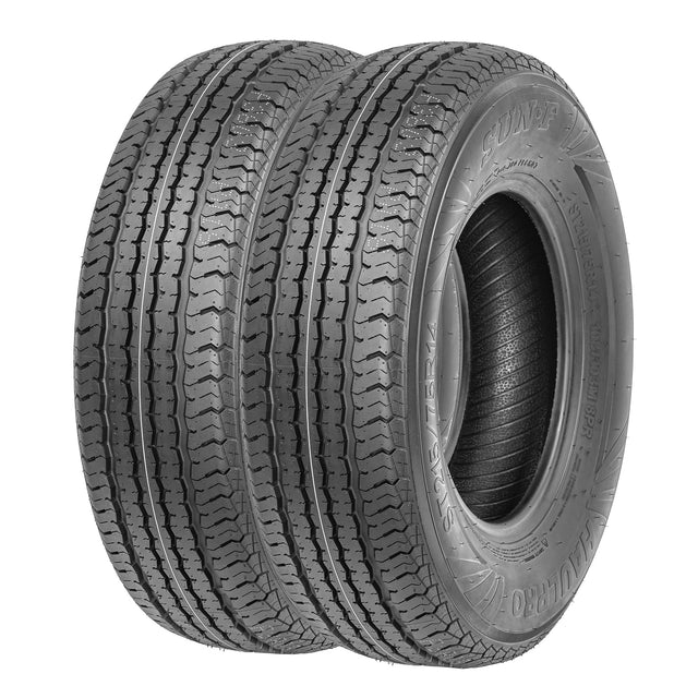SunF Trailer Tire 8 PR Tubeless Haulpro (set of 2) SUNF