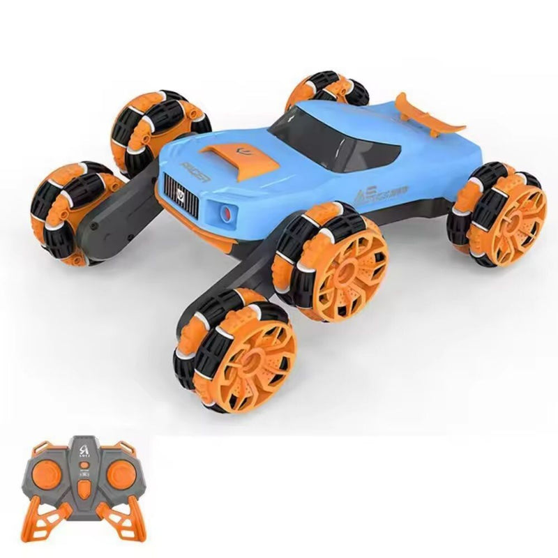 Rechargeable Stunt Racing Car with 6 Wheels and 360-Degree Twist Spin