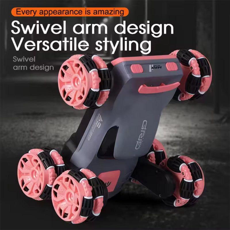 Rechargeable Stunt Racing Car with 6 Wheels and 360-Degree Twist Spin