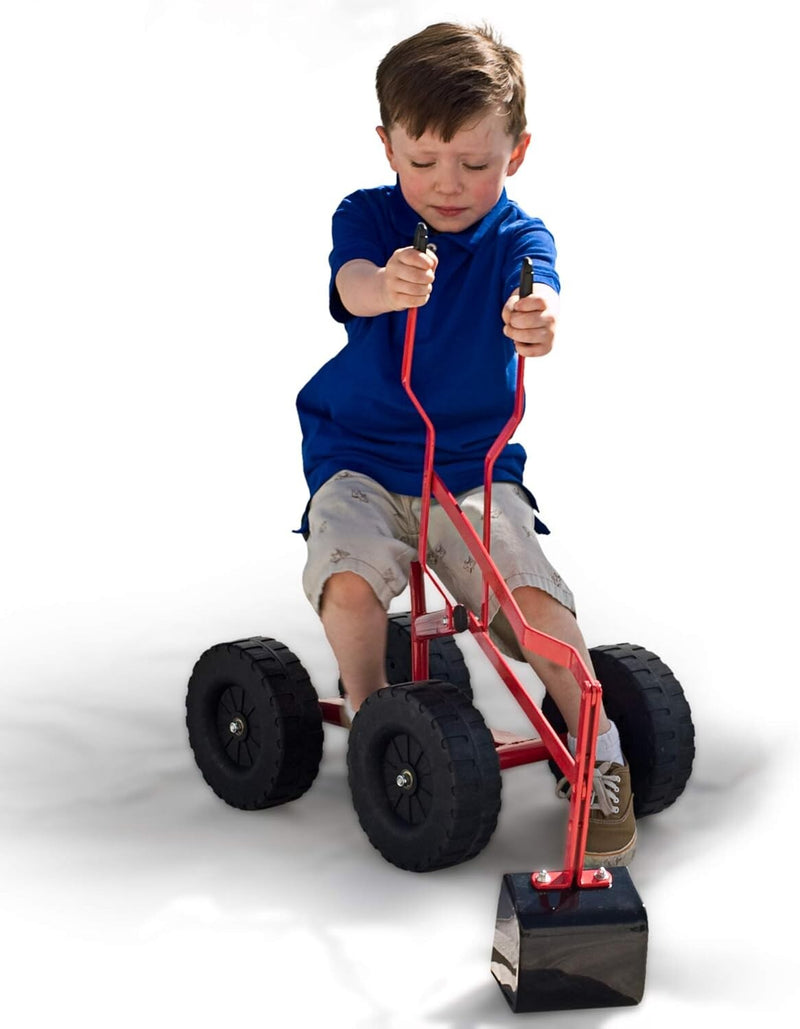 Sturdy 360° Ride-On Sand Digger Excavator Toy for Kids Ages 4+ with 70 lb Capacity