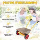 Sturdy Steel 2-Wheeler Toy Cart for Kids Ages 2 and Up