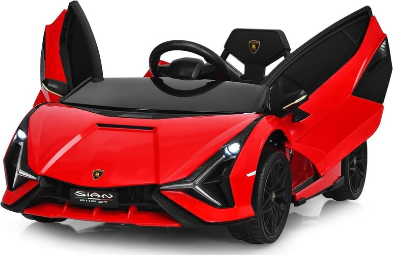 Licensed 12V Lamborghini Ride-On Car for Toddlers with Safety and Fun Features