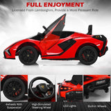 Licensed 12V Lamborghini Ride-On Car for Toddlers with Safety and Fun Features