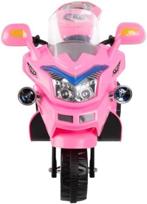 Pink 3-Wheel Electric Motorcycle for Kids with Fun Features
