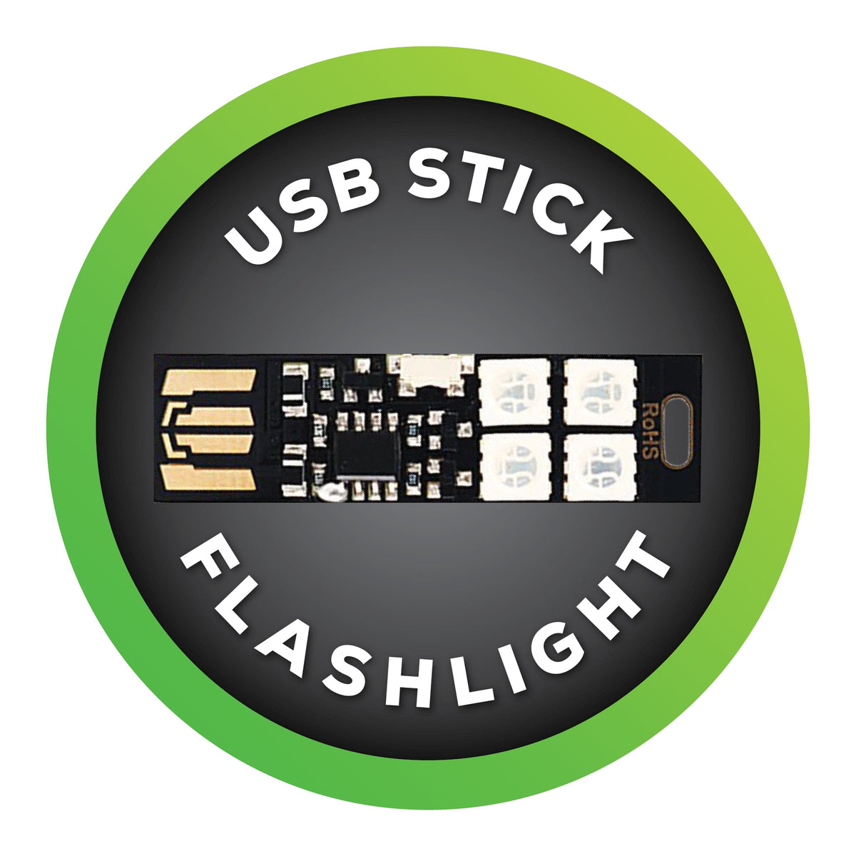 Super Bright USB LED Light Stick RGB 2 Pack