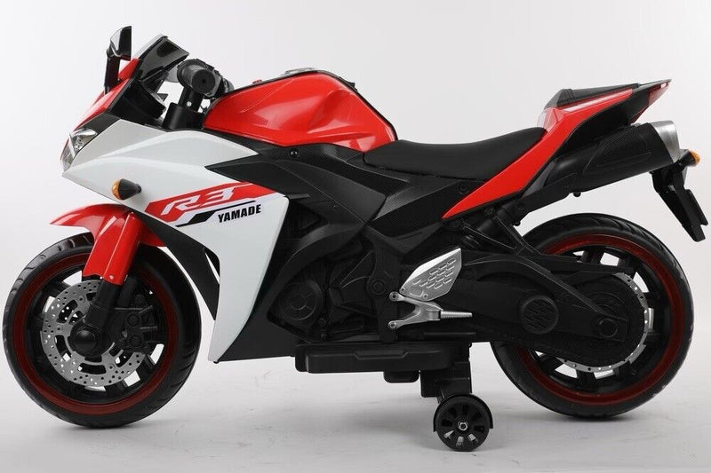 Super R3 Kids Electric Ride-On Bike with LED Lights - 12V Battery Powered Toy