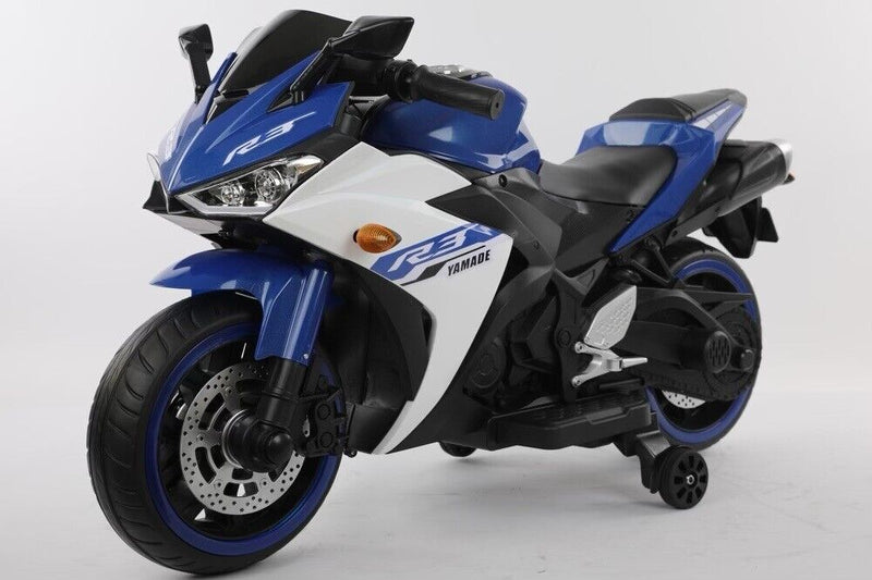 Super R3 Kids Electric Ride-On Bike with LED Lights - 12V Battery Powered Toy