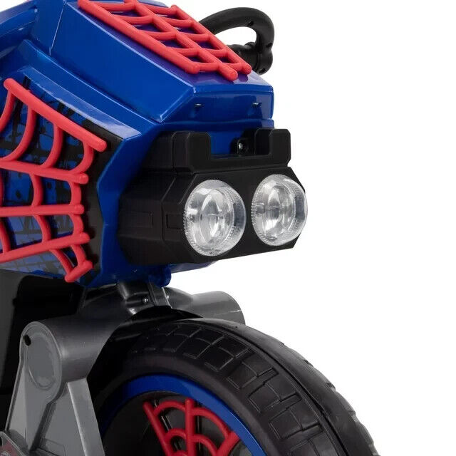 Superhero Spider Motorcycle Ride-On: 6V Battery-Powered Toy for Kids Ages 3 and Up