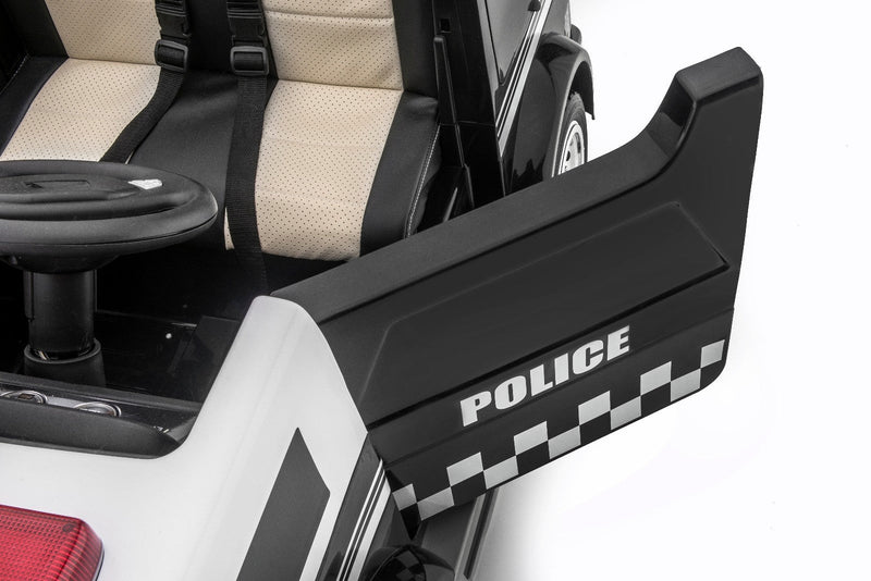 Big Rescue 4WD Police Ride-On Vehicle for Kids in Black