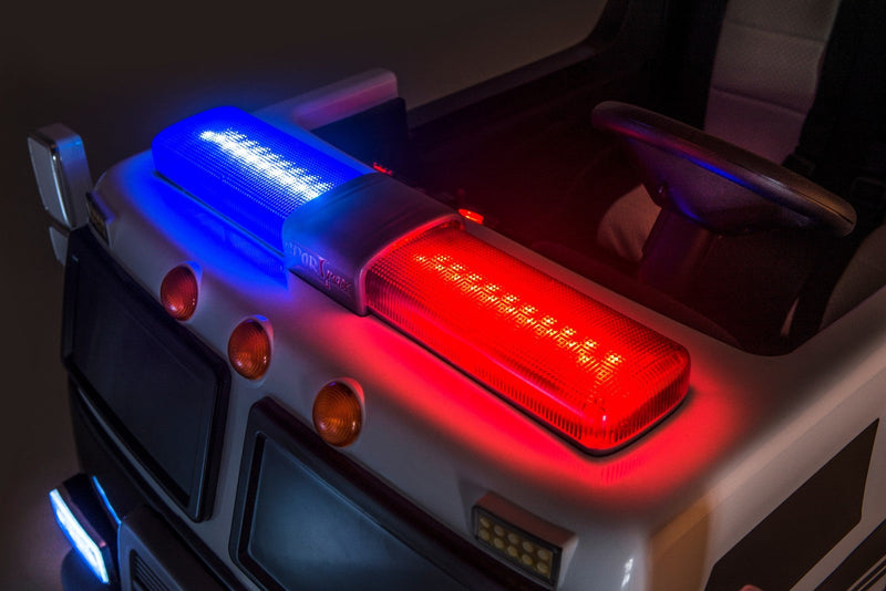 Big Rescue 4WD Police Ride-On Vehicle for Kids in Black