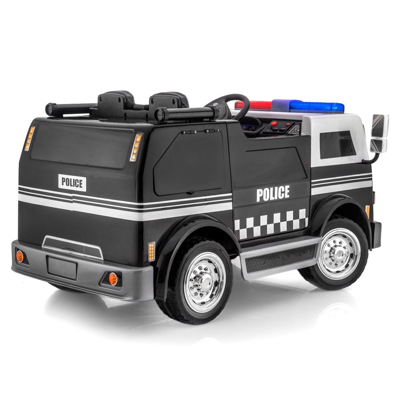 Big Rescue 4WD Police Ride-On Vehicle for Kids in Black