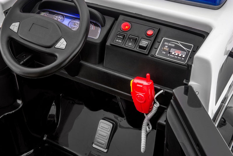 Big Rescue 4WD Police Ride-On Vehicle for Kids in Black