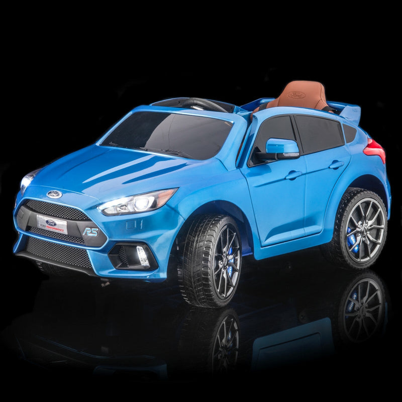 Licensed Ford Focus RS Kids Ride-On Car in Nitrous Blue