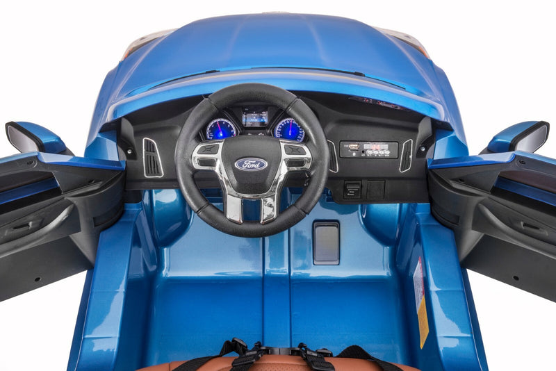 Licensed Ford Focus RS Kids Ride-On Car in Nitrous Blue