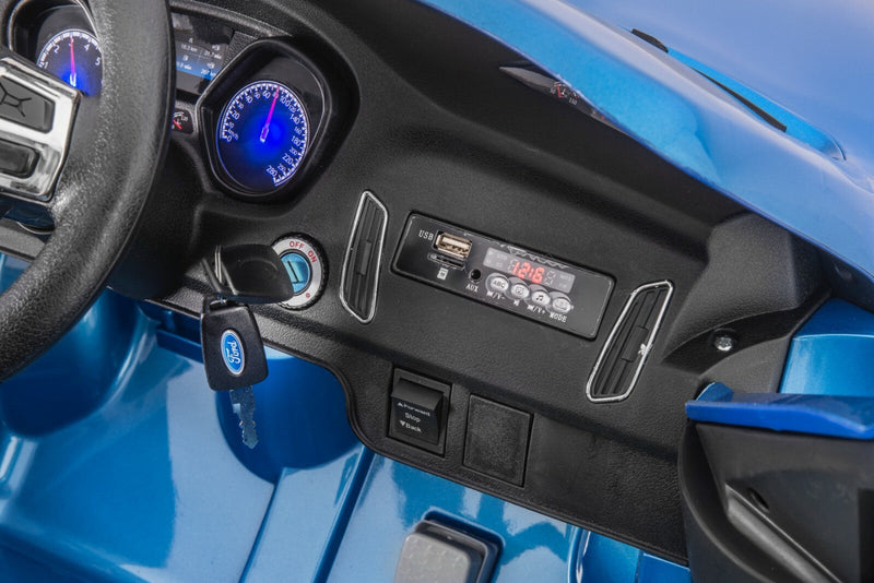 Licensed Ford Focus RS Kids Ride-On Car in Nitrous Blue