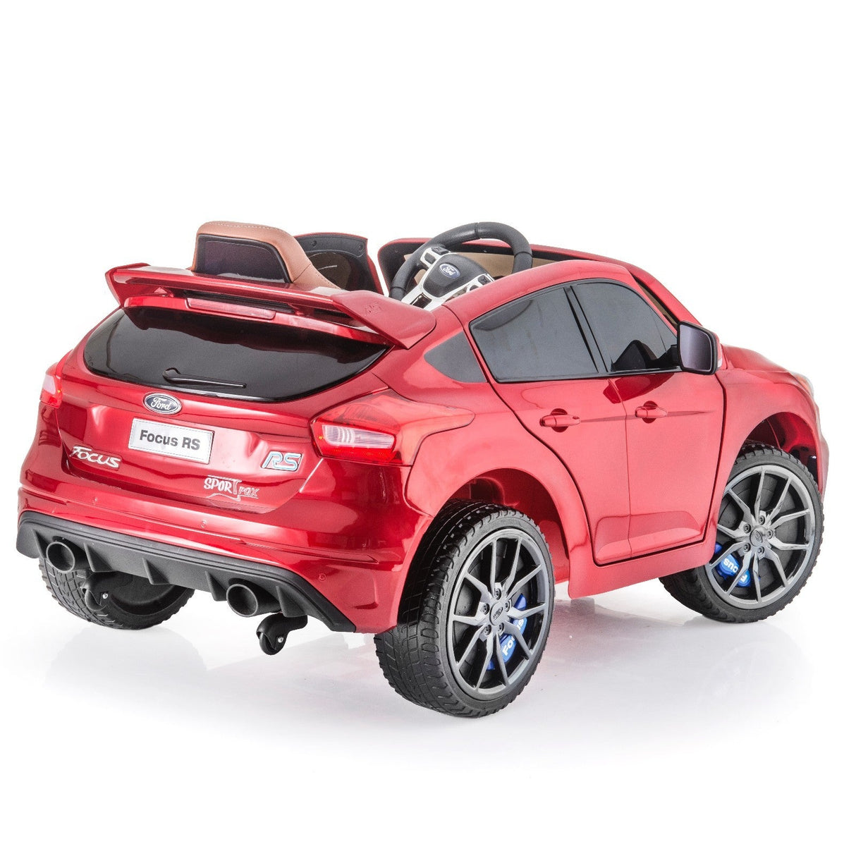 Licensed Ford Focus RS Kids Ride-On Car in Race Red