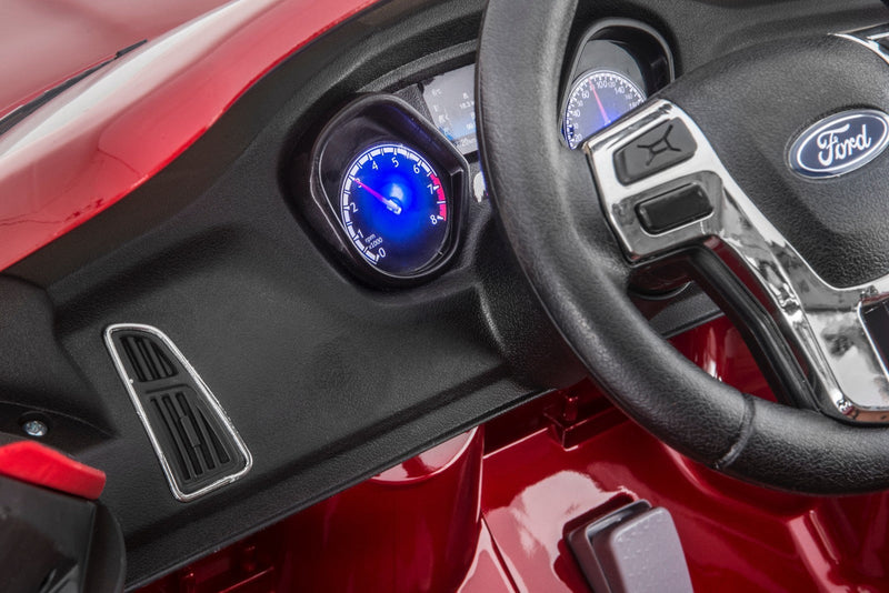 Licensed Ford Focus RS Kids Ride-On Car in Race Red