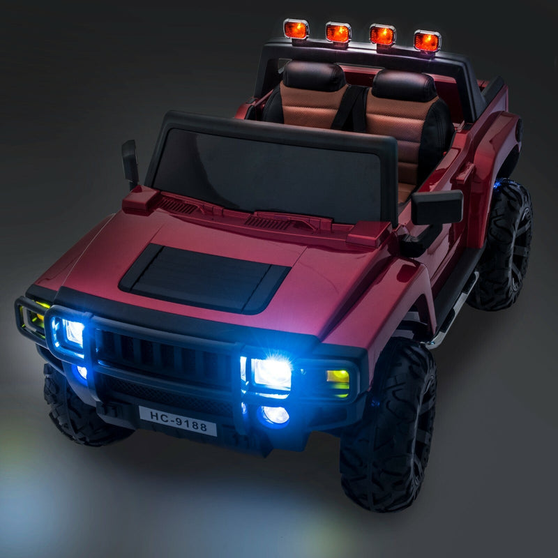 12V 4x4 Kids Ride-On Vehicle Glossy Red Warrior Model