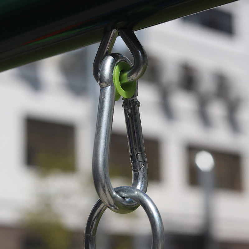 550LB Capacity Outdoor Backyard Swing Set with Slide for Kids