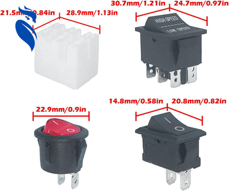 Replacement Foot Pedal Switch Kit for Kid's Power Wheels Ride-On Toys