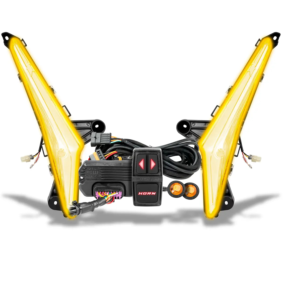 Turn-Signal Plug-&-Play Kit | 2024-2026 Can-AM Maverick R | Sequential Front Fang Lights w/Taillight Integration SWITCH Works