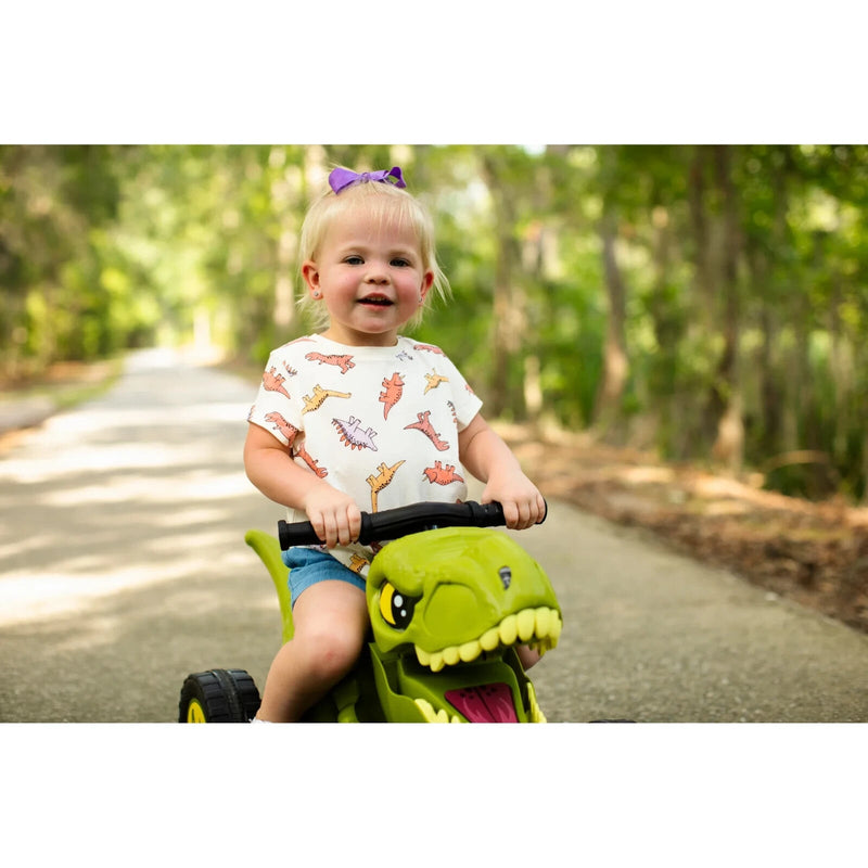 T-Rex Ride-On Dinosaur Power Car 4-Wheel Toy for Toddlers and Kids