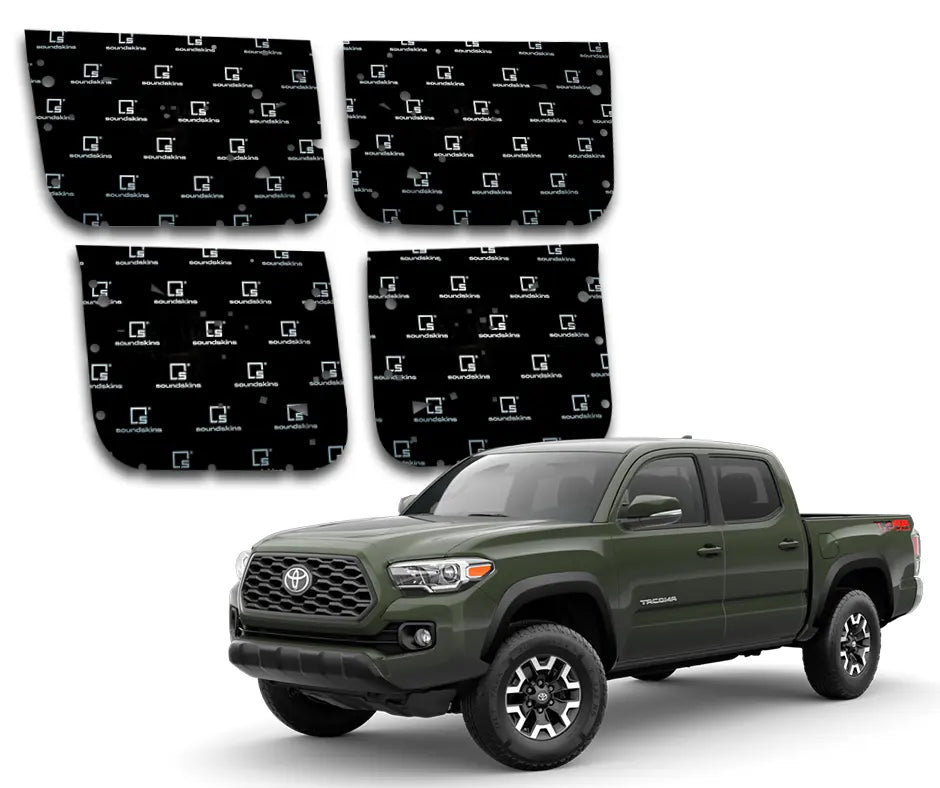 SoundSkins | 2016-2023 Toyota Tacoma 4-Door Sound Deadening Vehicle Specific Kit | SSK-TCM4DR | 3 Layers (Acoustic Foam, Foil, Rubber Butyl), 23 sq ft SoundSkins Global