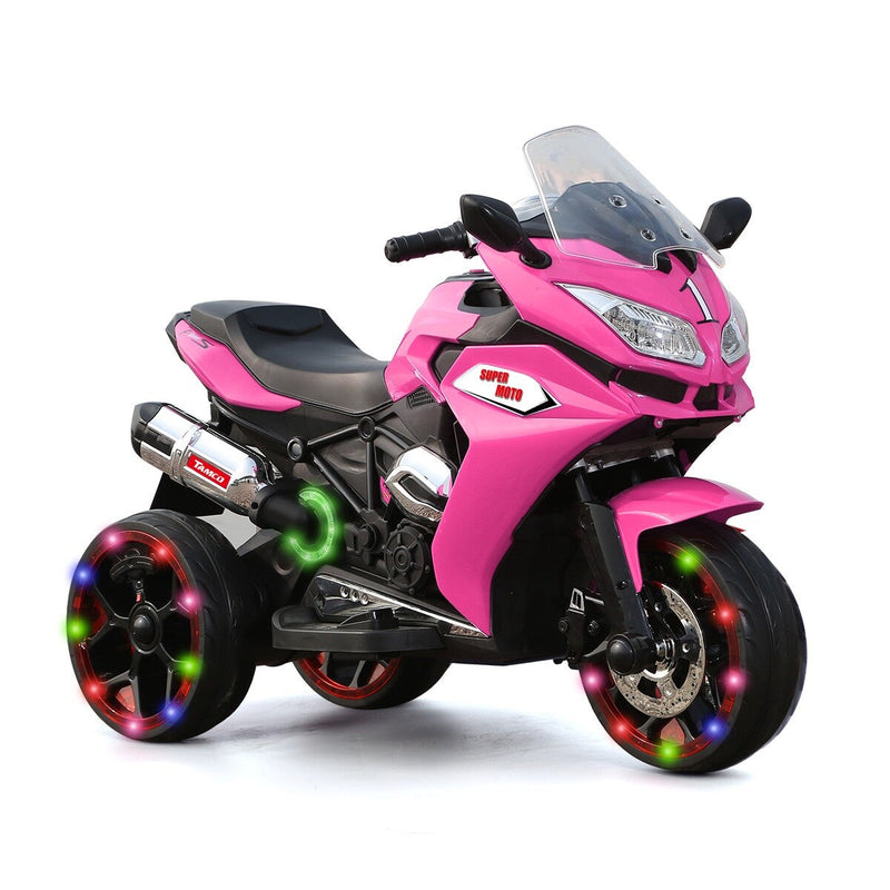 12V Kids Electric Ride-On Motorcycle Battery-Powered Bike for Girls