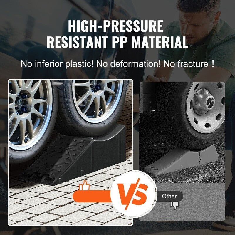 Heavy Duty Tandem Wheel Ramp for Car Service Tire Change 20000 lbs Capacity