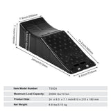 Heavy Duty Tandem Wheel Ramp for Car Service Tire Change 20000 lbs Capacity