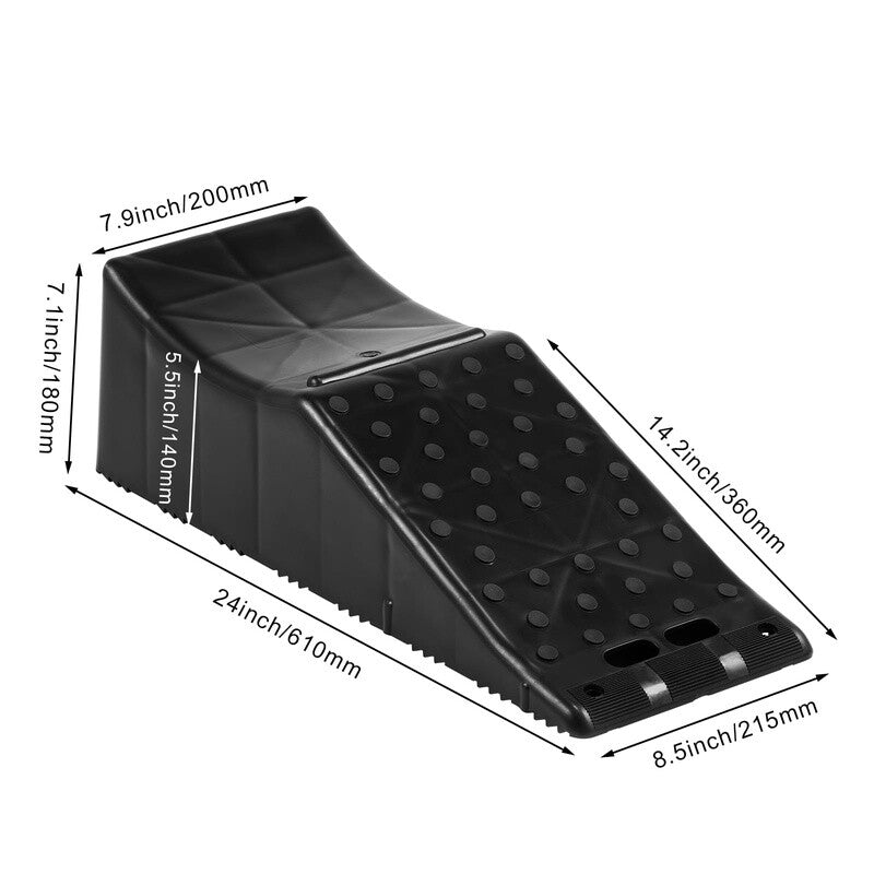 Heavy Duty Tandem Wheel Ramp for Car Service Tire Change 20000 lbs Capacity