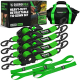 2" x 10' Retractable Ratchet Straps