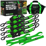 2" x 10' Retractable Ratchet Straps