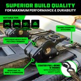 2" x 10' Retractable Ratchet Straps