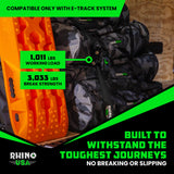 2" x 10' Retractable E-Track Ratchet Straps