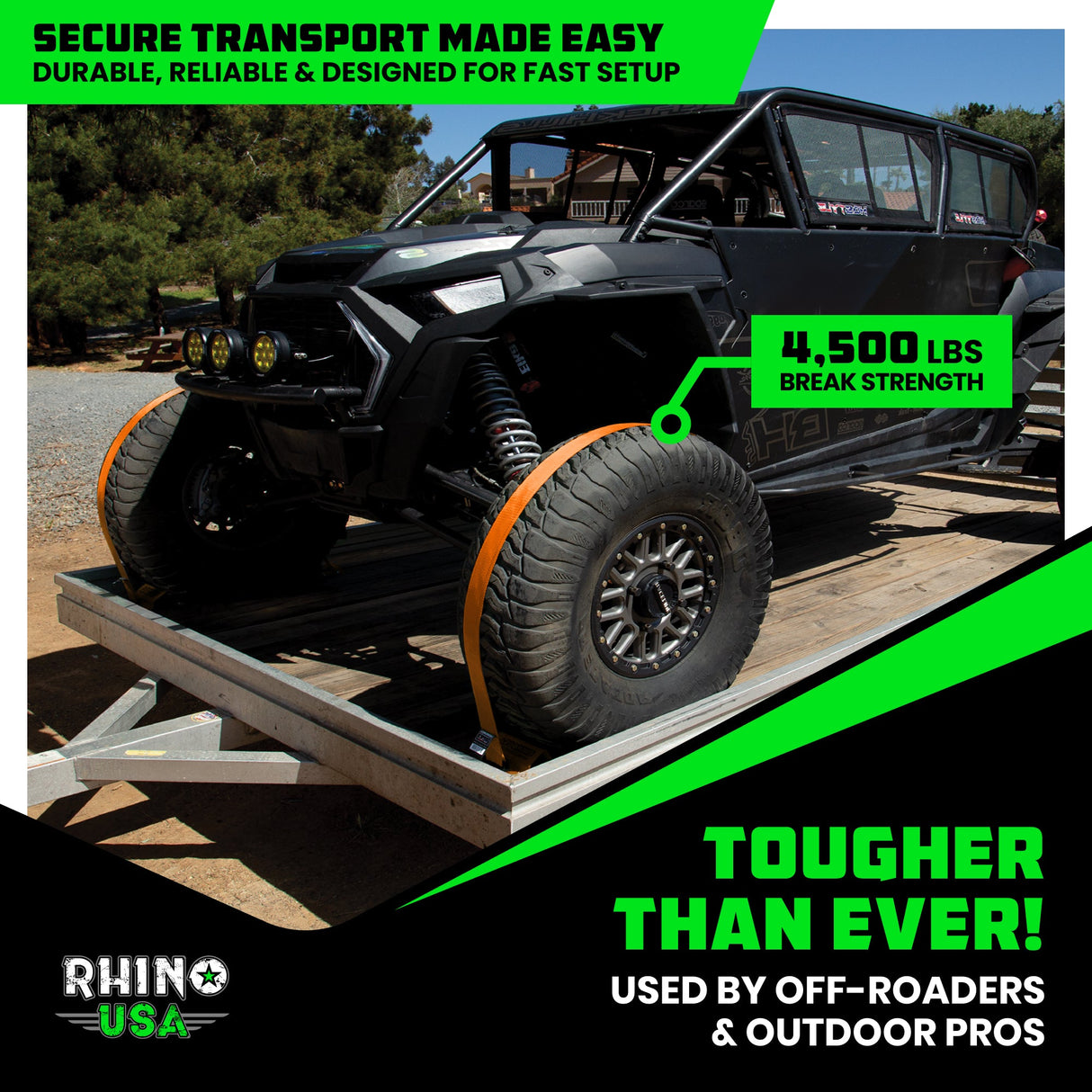 UTV Wheel Chock Tie-Down Kit