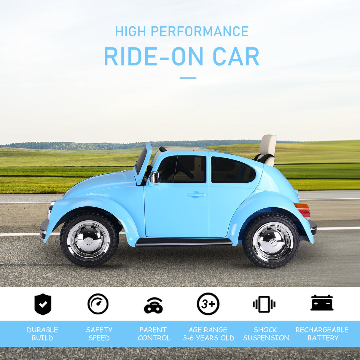 Adjustable Height Kick Scooter with Inflatable Tires for Kids and Teens Ages 5+