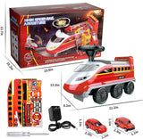 Electric High-Speed Ride-On Firefighting Rail Train Toy
